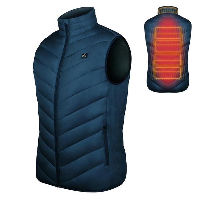 Winter Electric Heating Jacket USB Heated Vest Feather Camping Hiking Riding Golf Hunting Thermal Clothing For Men & Women
