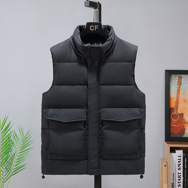 Men Vests Winter Sleeveless Jacket Cargo Man Hoodies Thick Camouflage Men's Clothing Plus Size 6XL 7XL 8XL 9XL Mens Waistcoat