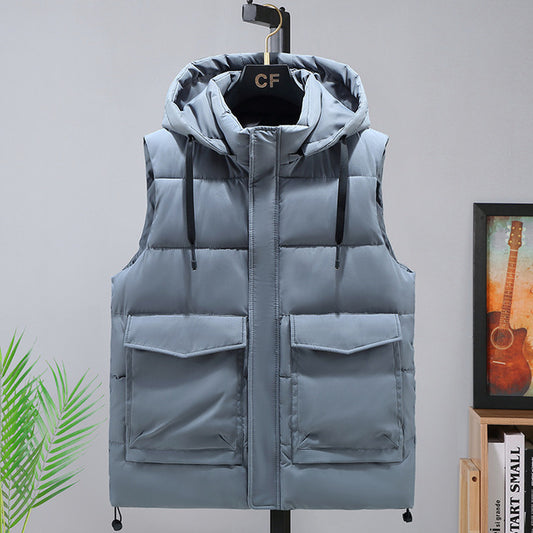 Men Vests Winter Sleeveless Jacket Cargo Man Hoodies Thick Camouflage Men's Clothing Plus Size 6XL 7XL 8XL 9XL Mens Waistcoat