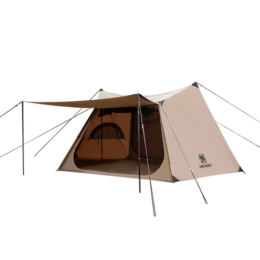 OneTigris SOLO HOMESTEAD CAMPING TENT TC Version Shelter With Tent Poles for Bushcrafters & Survivalists Hunting Hiking