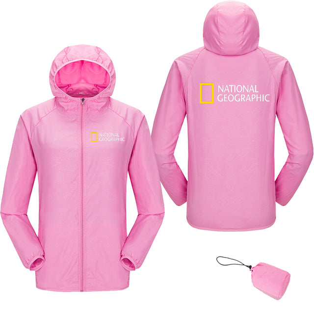 National Geographic Waterproof jacket Sun Protection jacket Clothing Fishing Quick Dry Skin Windbreaker Sports outdoor jacket
