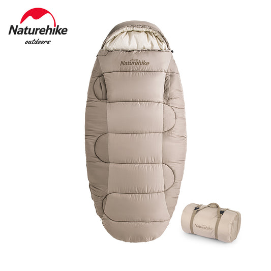 Naturehike Winter Sleeping Bag Pancake Washable Portable Ultralight Adult Cotton Sleeping Bag Wearable Camping Sleeping Bag