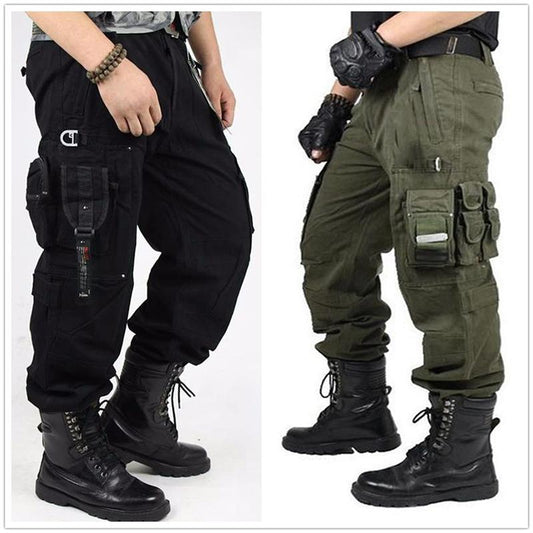 pockets tactical pants black men's pants, Military Fashion Cotton Tactical Men's Pants Cargo Pants Mens Clothing Military