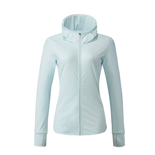 RION Women Sun-Protective Clothing Hiking Anti UV Windbreaker Breathable Quick Dry Camping Jacket UPF 50+ Outdoor Sports Coats